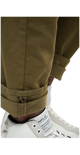 SARTORIALE ガーメントダイコットンサテンパンツ 詳細画像